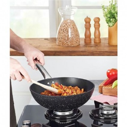 Black Titanyum Wok Tava 28 Cm